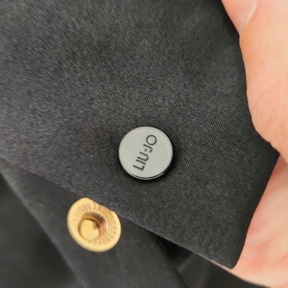 Liu Jo Black Longsleeve Blouse Size Medium - Picture 7 of 8